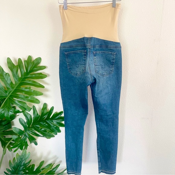 AG Adriano Goldschmeid Denim Distressed Maternity Jeans Size 25 - Picture 2 of 6
